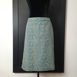 Talbots Spring Floral Cottagecore Pencil Skirt Size 14